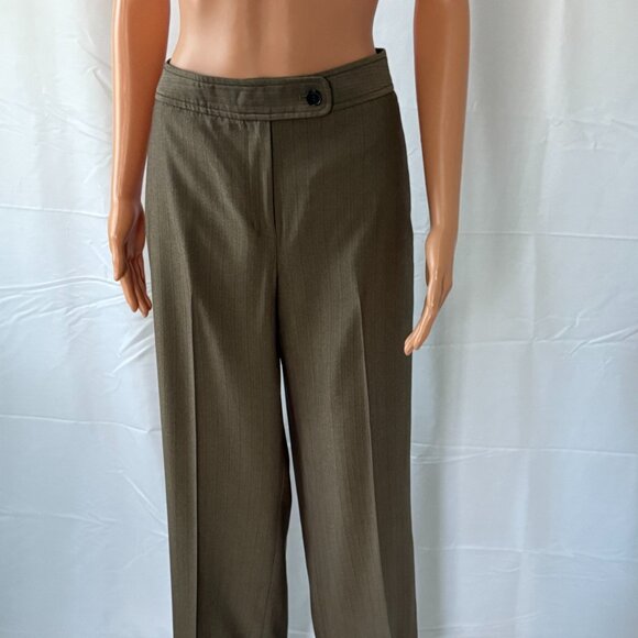 Jones NY Brown blend 2-piece Pant Suit.  Size 10 Jacket. Size 12 Pants. - Picture 9 of 12